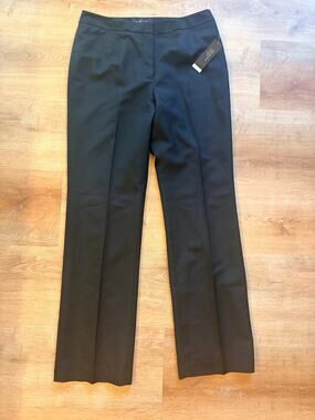 NWT Black Label by Evan-Picone Women's Black Dress Pants Trouser Slacks Sz 6